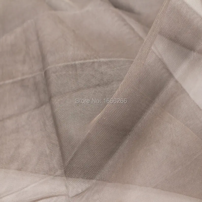 BLOCK EMF 100% Silver Fiber Mesh Transparency Fabric Used For Hometextile