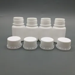 Botella vacía de plástico HDPE de 20ml, con tapa a prueba de manipulaciones, de buena calidad, lote de 100 unidades