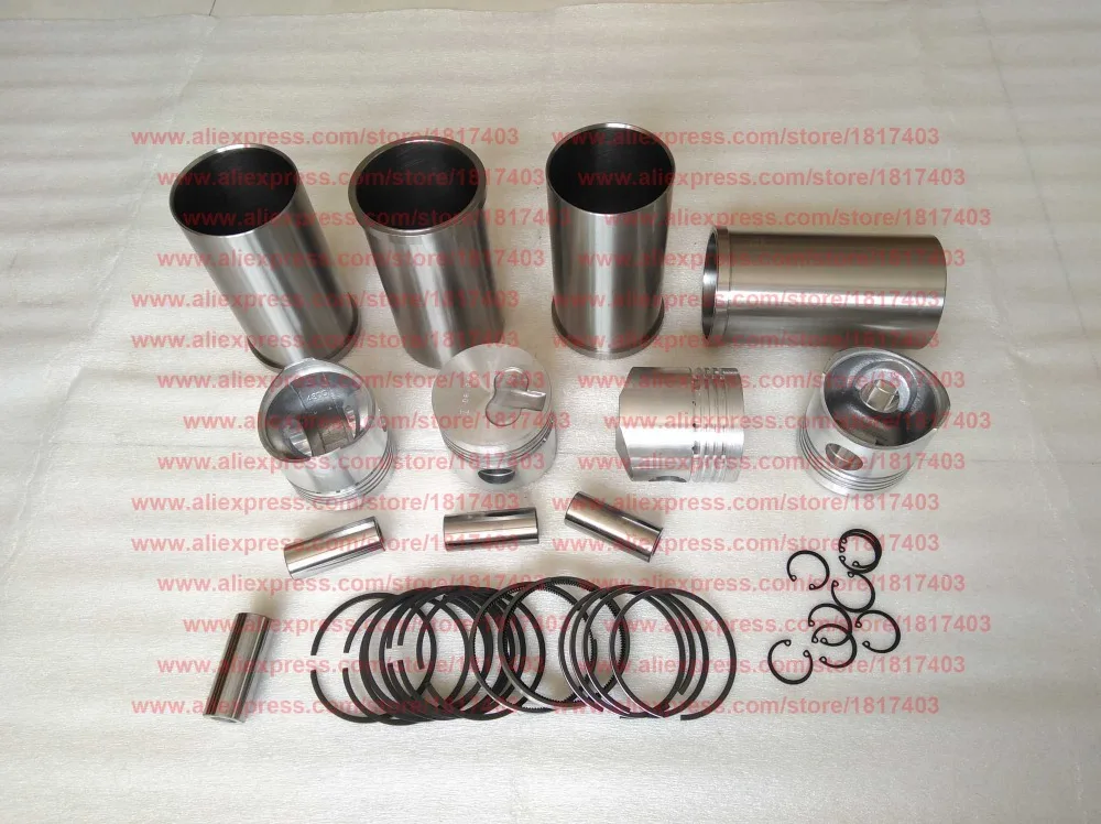 Yangdong Y480G-04005 Piston + Y480G-01003 Cylinder sleeve + Y480G-040011 Piston ring, Y480T / Y480G swirl chamber engine