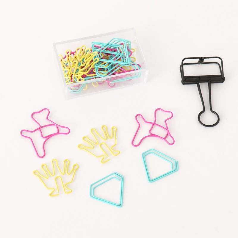 TUTU 10pcs/lot dog diamond crown Paper Clips Creative Interesting Bookmark Clip Memo Clip Shaped Paper Clips H0306