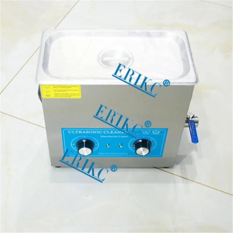 ERIKC Common Rail Diesel Injector Engine Parts Cleaning Machine E1024013 And Auto Inyector Ultrasonic Cleaner Tester 220V, 6L