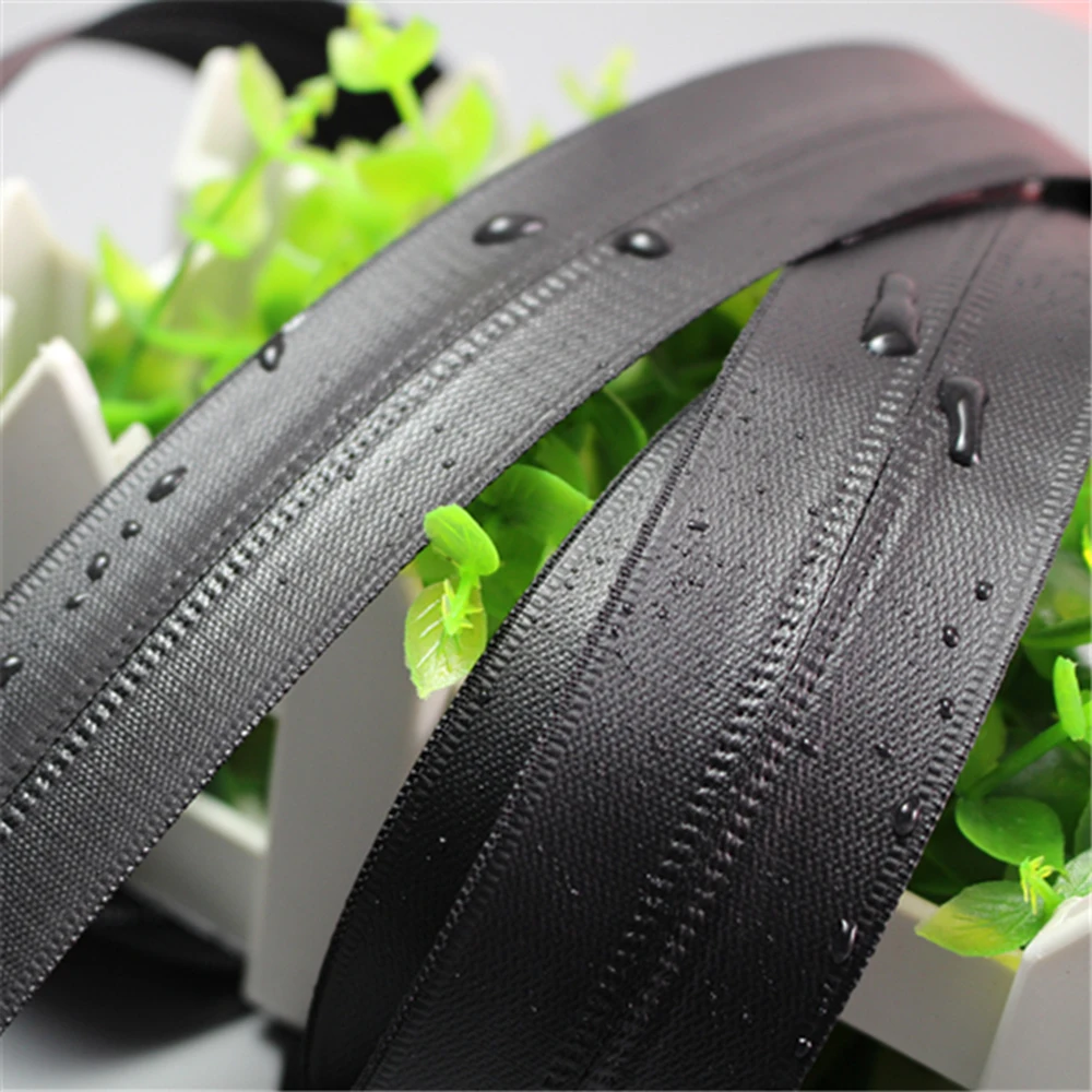 No.3 black PVC waterproof zippers with sliders for tent No.5 outdoor clothing waterproof zipper with sliders for zipper for bags