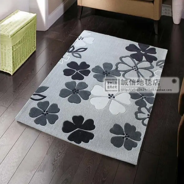 Fashion thickening rustic handmade carpet living room coffee table bedroom carpet mats slip-resistant carpet