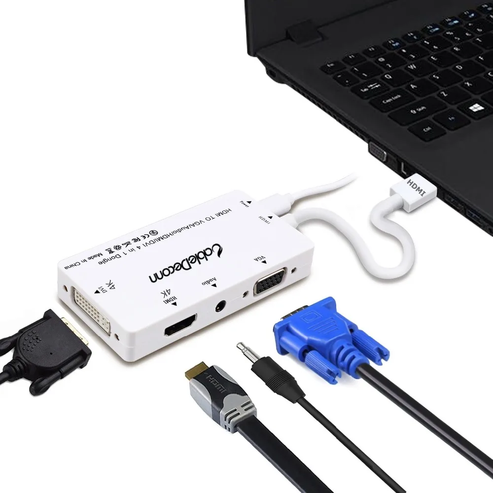 HDmi do hdmi vag dvi 3.5mmjack audio z adapterem zasilania micro USB do monitora komputerowego karty graficznej laptopa