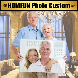 HOMFUN Photo Custom Diamond Embroidery Private custom crafts full diamond painting cross stitch Make Your Own diamond 5D