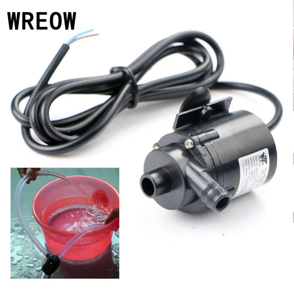 DC12V 280L/H Micro Brushless Submersible Water Pump for Aquarium Fountain High Pressure Car Washing Spray Electric Water Pump