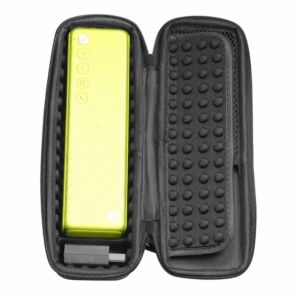 Novidade caixa de viagem portátil para sony visual, capa de proteção portátil com zíper, capa dura para alto-falante sony embutida bluetooth