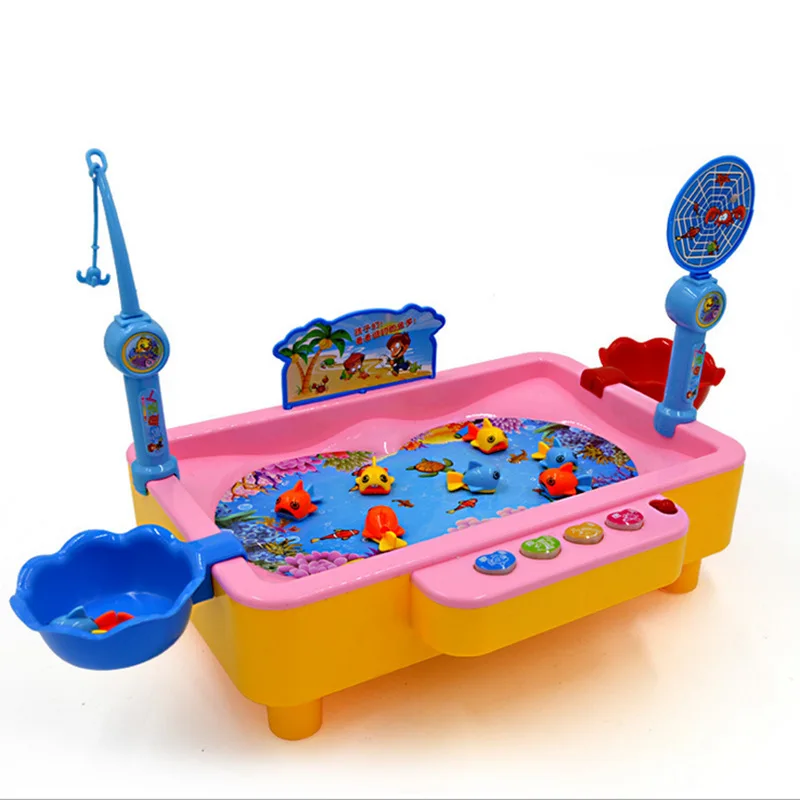 Nieuw magnetisch elektrisch visspeelgoed Vismodel Tafel Baby Waterbadspeelgoed Klassiek badgereedschap Kinderverjaardagscadeau