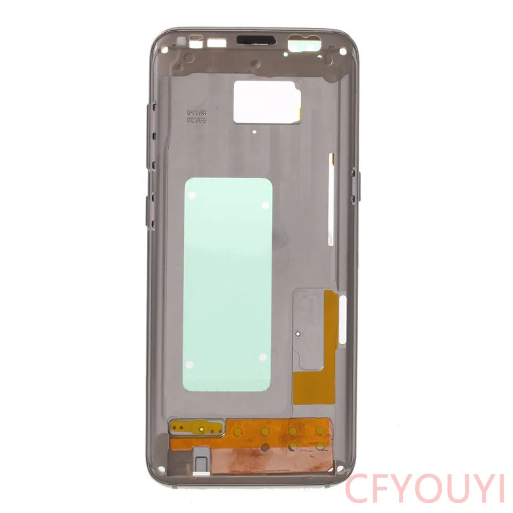 For Samsung Galaxy S8 G950 G950F Housing LCD Display Middle Frame Bezel Chassis Plate Repair Part with Side Button