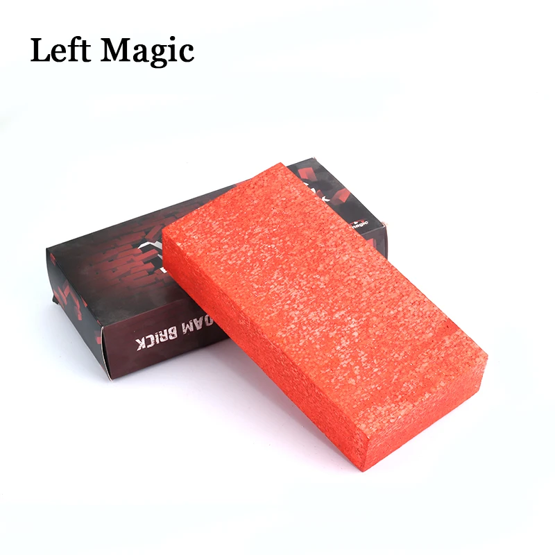 Sponge Foam Brick Magic Tricks Brick Appear From Empty Hand Funny Brick Disappear Simulation Brick Device Props Stage Props