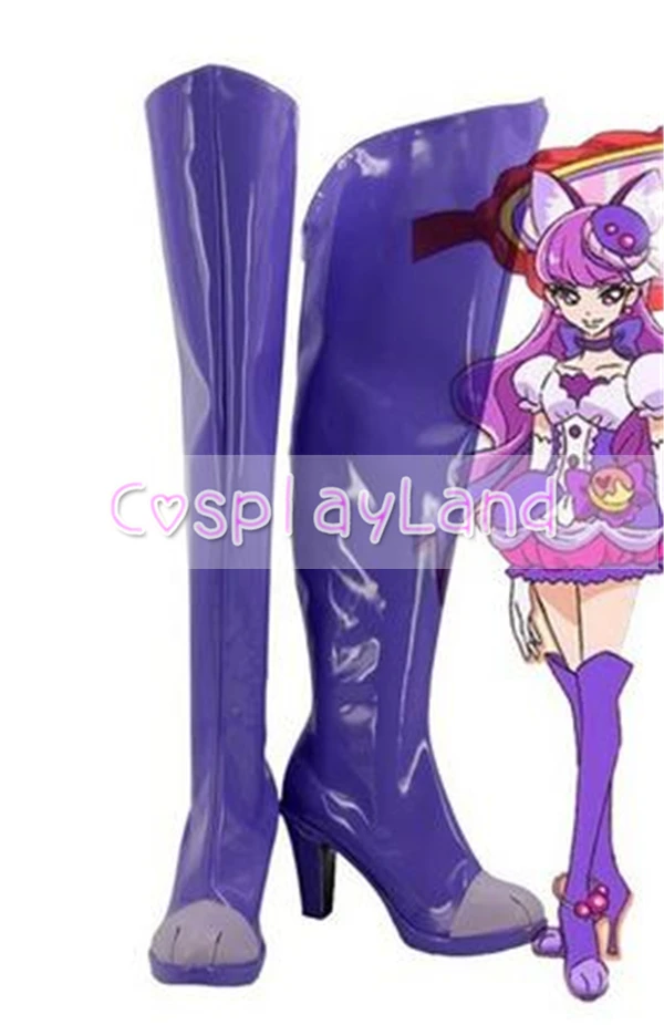 

KiraKira Pretty Cure A La Mode Cure Macaron Kotozume Yukari Cosplay Shoes Cosplay Costume Anime Party Shoes Custom Made Boots