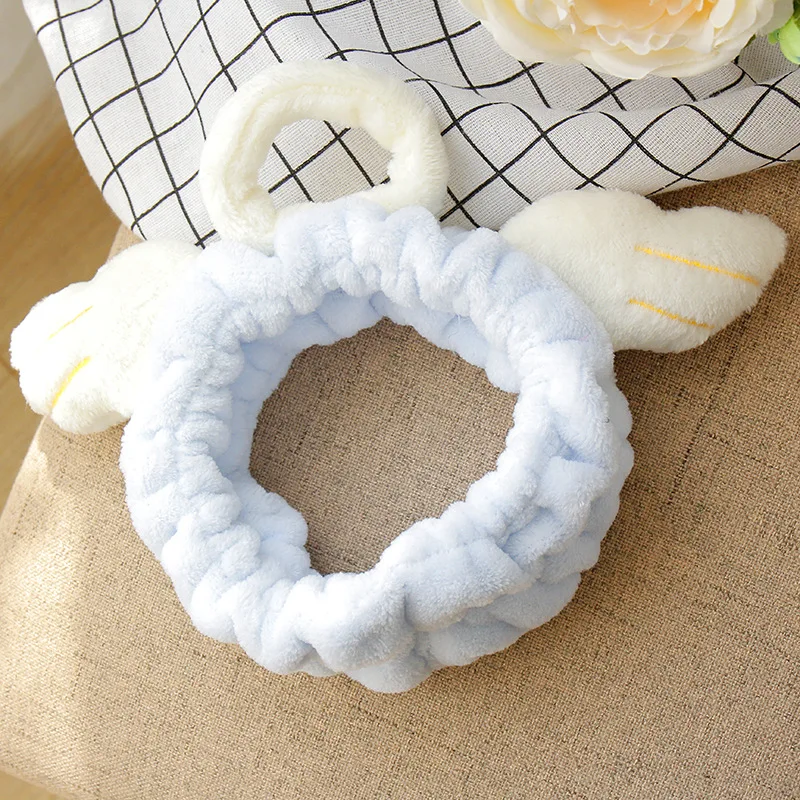 10PCS Wholesale New Cute Angel Wings Headband for Women Wash/Make UP/SPA Soft Headband Young Girls Hair Accessories