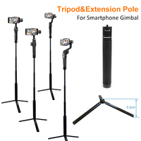 Tripod and Extension Pole for OM 5  DJI OSMO Mobile 2 3 /Zhiyun Smooth 4 Q/Feiyu Vimble/Xiaomi Mijia Handheld Gimbal Accessories