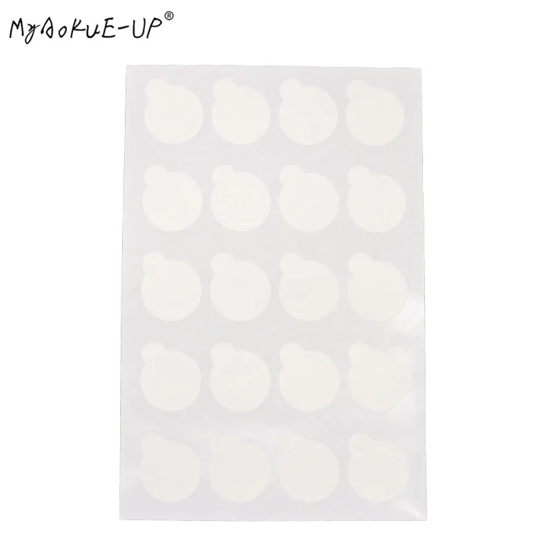 100 pcs/pack Glue Holder Pallet Sticker Disposable Eyelash Jade Stone Pads Eyelash Extension Makeup tools