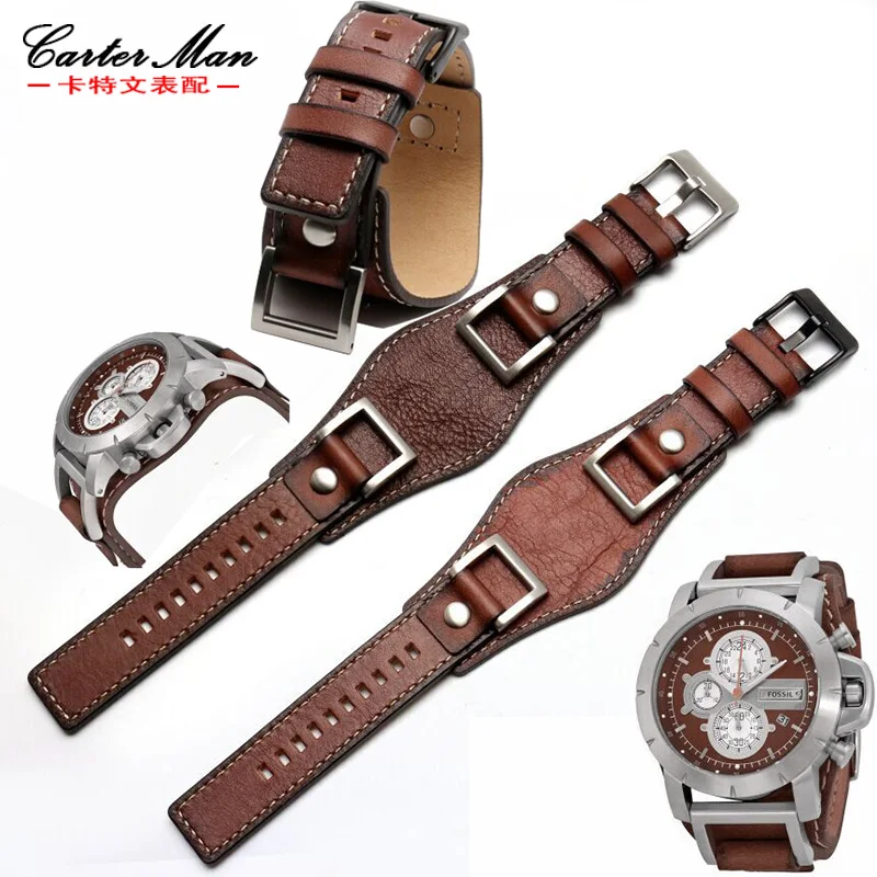 Fossil watchband JR1156 JR1157 High quality watchband 24mm men watch strap cowhide bracelet