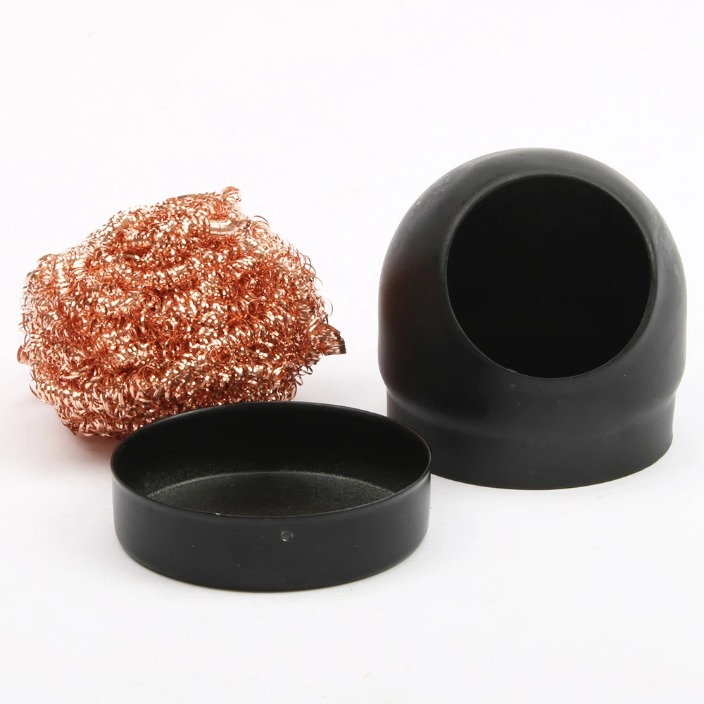 Nuovo 1 pz filo con supporto Set saldatura saldatura saldatura punta di ferro detergente pulizia acciaio vendita calda