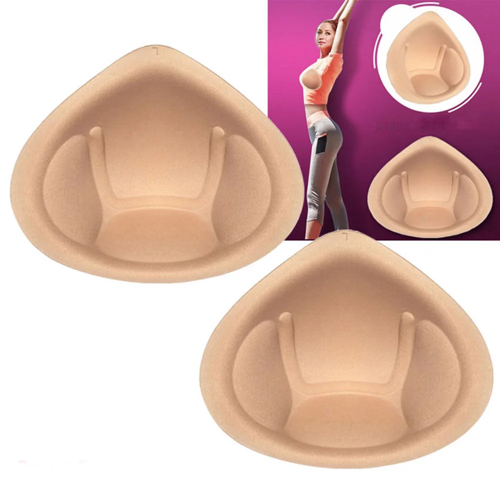 Woman Intimates Accessories 1 Pair Insert Push Up Bra Pads Adjustable Enhancer Triangle Inserts Chest Cups Breast Bra Sponge Pad