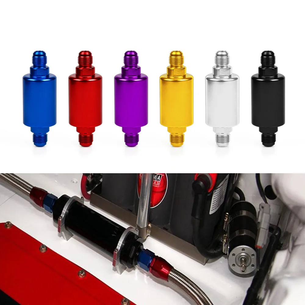 RASTP-High Quality AN6 Universal Aluminum Fuel Filter with 100 Microns Copper Filter RS-OFI002