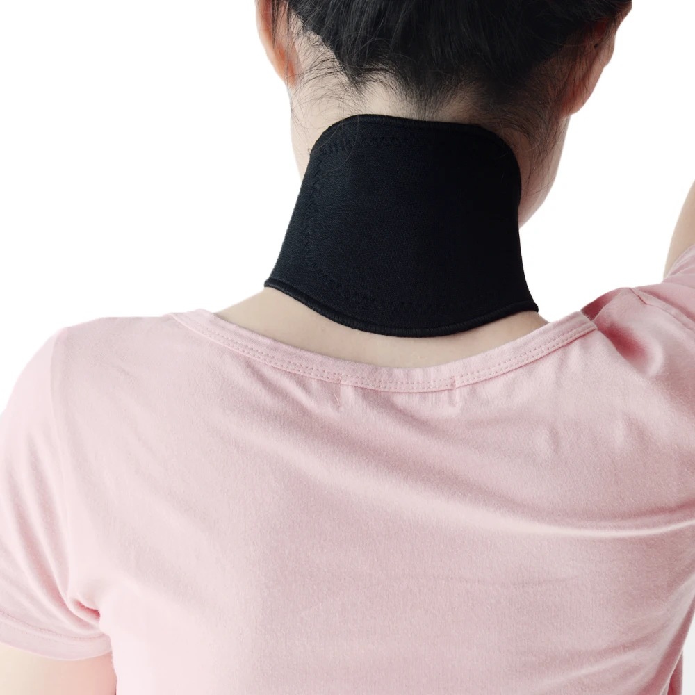 Tourmaline Heating Neck Pad With 3 Big Tourmaline Stones Length 50cm Magnetic Therapy Neck Pad For Relieve Neck Pain