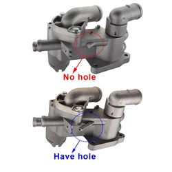 1pcs Aluminum Engine Cooling Thermostat Housing Cover Assembly For VW POLO SEAT IBIZA SKODA FABIA 032121111AP