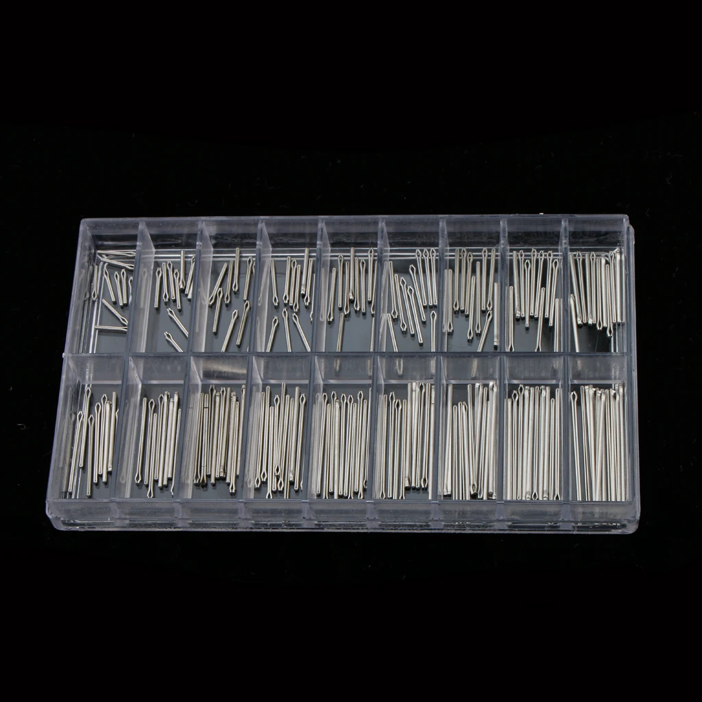 180 Pieces Watch Strap Band Cotter Pins Stainless Steel Links Strap 8mm-25mm Watch Replacement Pin Tools Watch Repair Kits