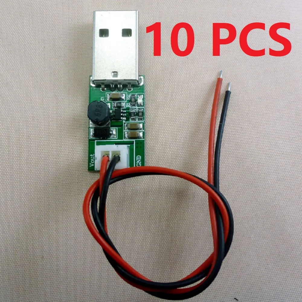 10 PCS CE017*10 DC-DC Converter USB to xh2.54 Cable Step Up Boost Module DC 5V to 12V Power Supply for Solar charger