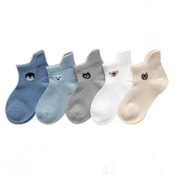 0-3Y 5 Pairs Pack Großhandel neugeborenen socken sommer digitale farbe passenden baby socken