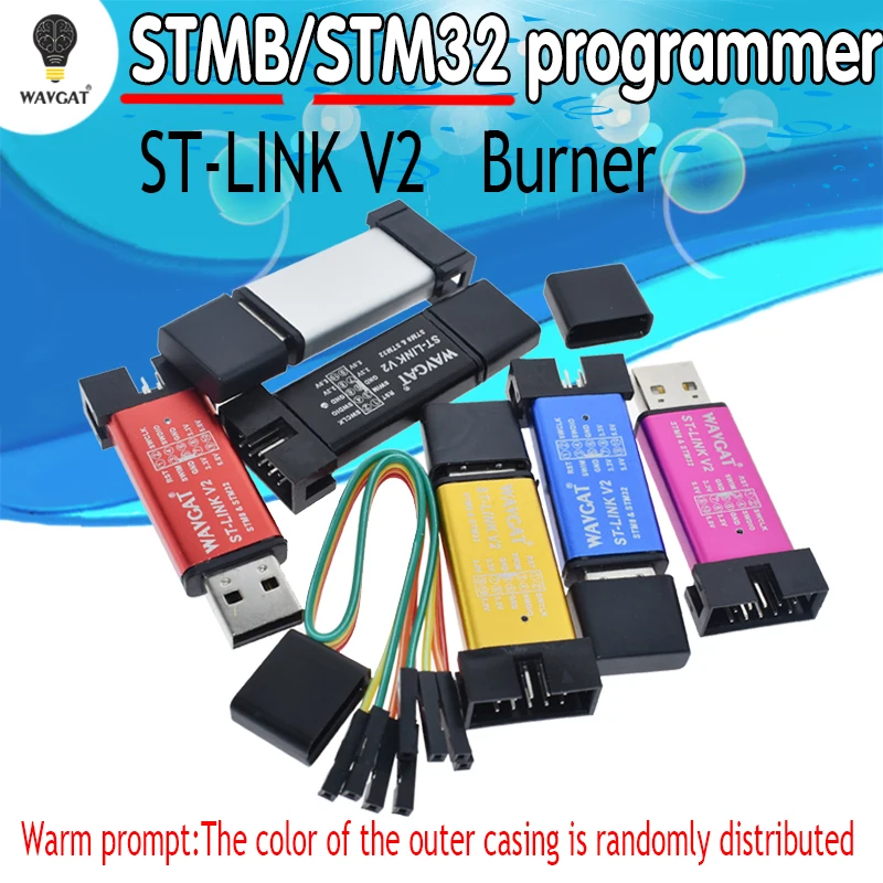 ST-Link V2 new stlink mini STM8STM32 STLINK simulator download programming With Cover