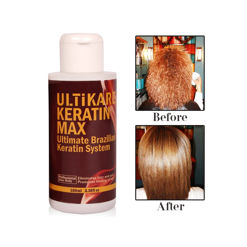 Free Formalin Straight Mini 100ml Hair Keratin Treatment DIY at Home+100ml Purifying Shampoo Get Free 10ml Argan Oil Repair Hair