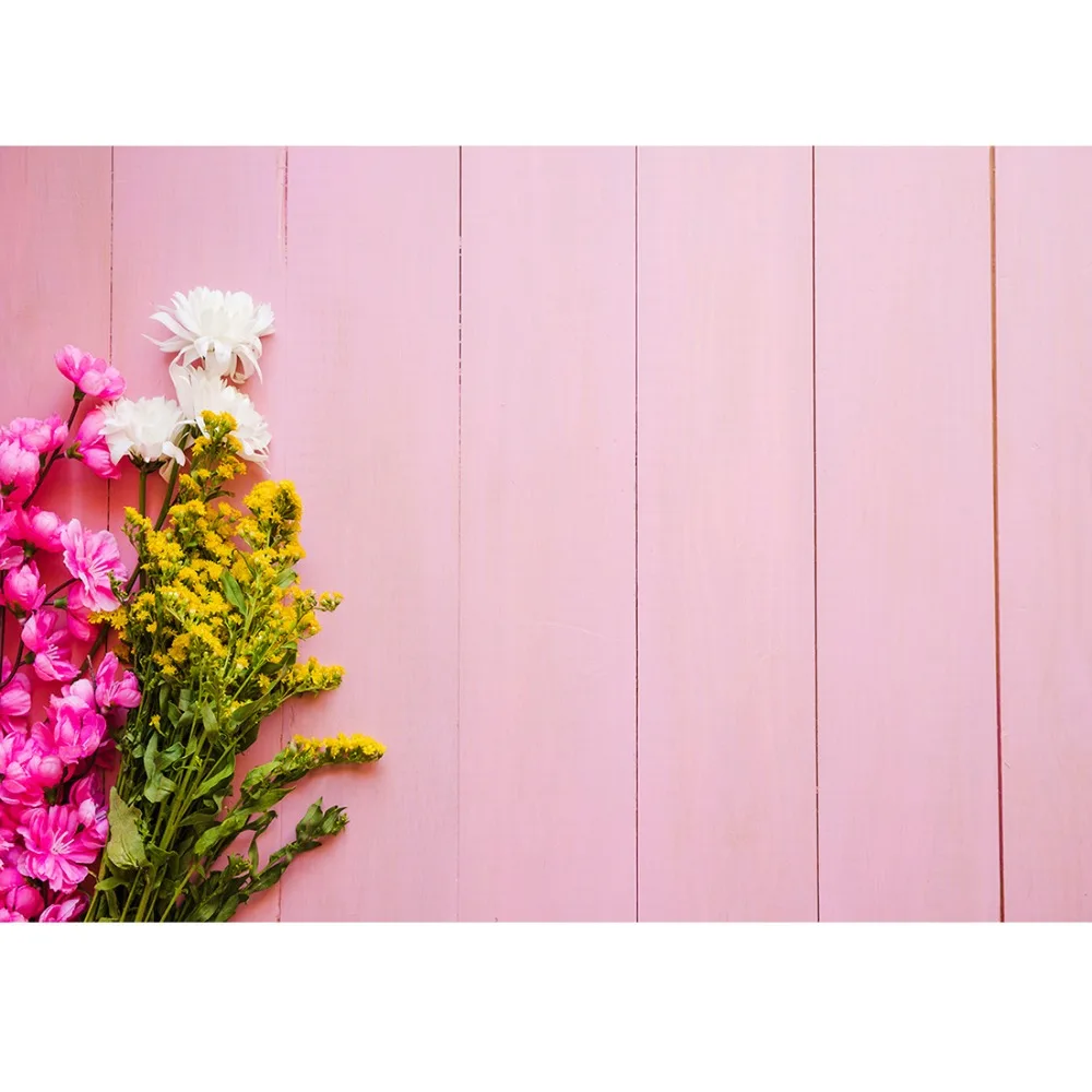 Flower Board Planks Texture Photographic Backdrop for Photo Shoot Props Child Perfume Cream Photographic Background Photo Shoot