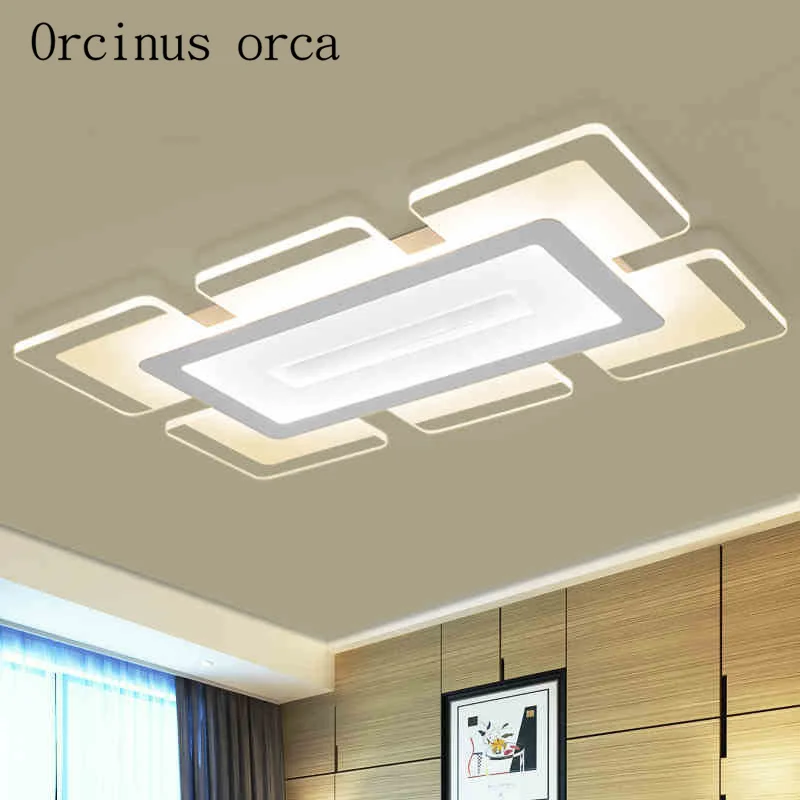 Free shipping Sky city lamps with rectangular and square living room lights acrylic creative bedroom lamps 110v-220v