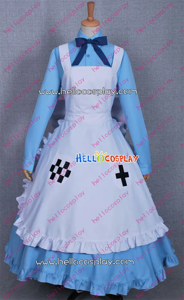 

Axis Powers: Hetalia Cosplay Nyotalia United Kingdom UK Female Tea Maid Dress H008