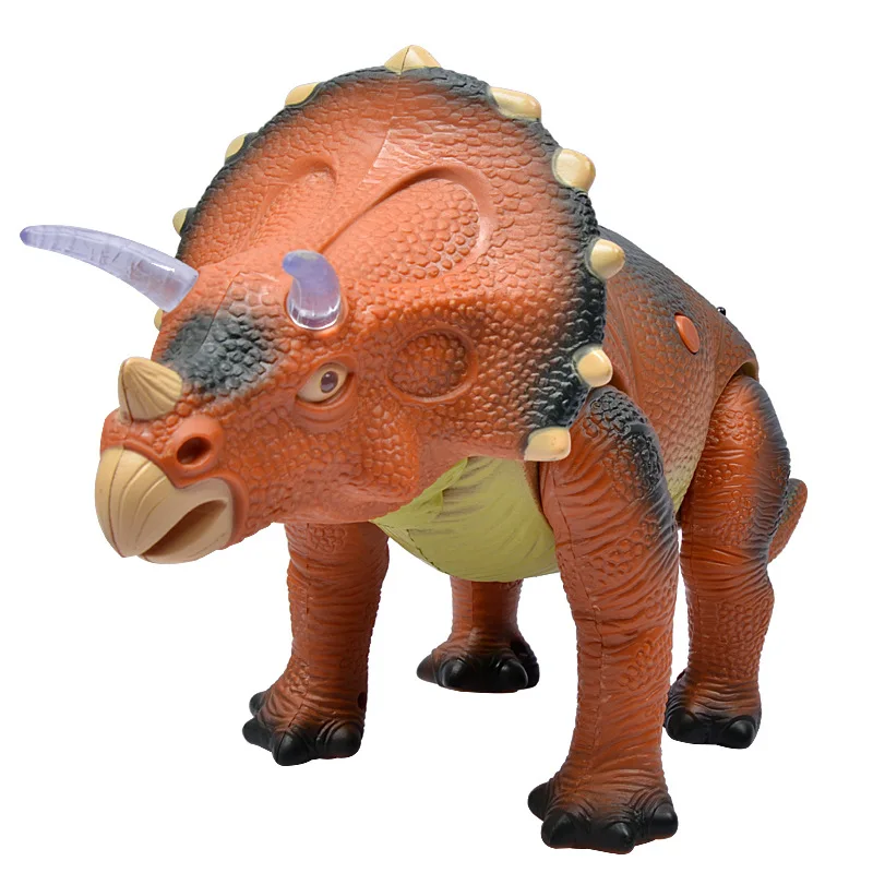 

Electric Remote Control Triceratops Dinosaur Toy Model Sound And Light Animal Ready-to-go Battery Operated Plastic Unisex 2021