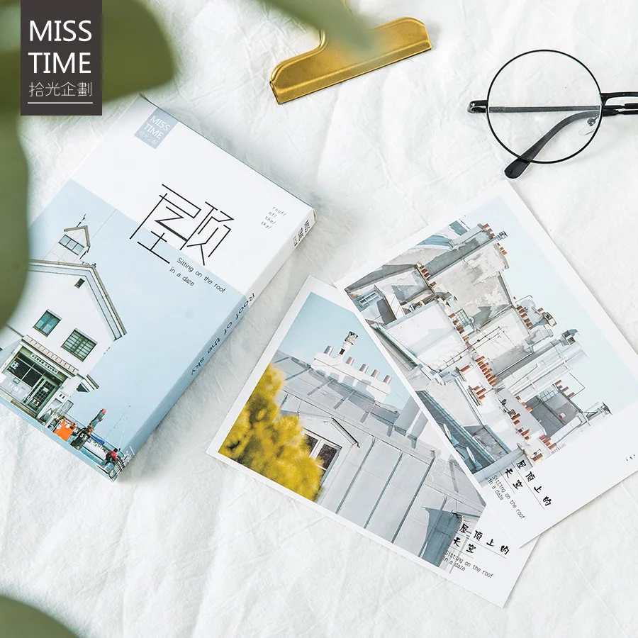 30 Sheets/Set Sitting On The Roof Postcard /Greeting Card/Message Card/Christmas and New Year gifts