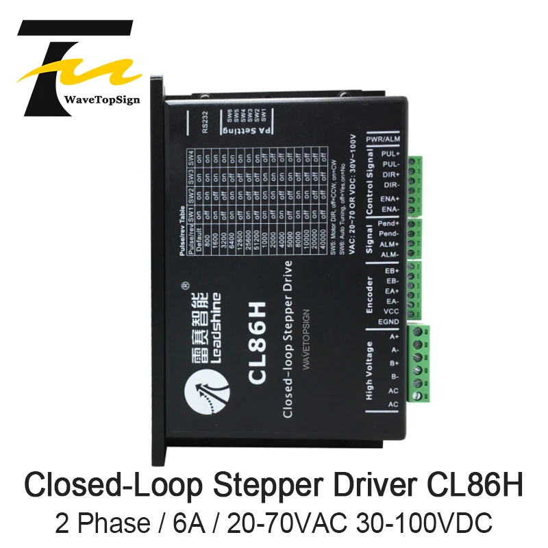 2Phase Stepper Motor Driver Leadshine CL86H CL Serial Close Loop VAC20-80V 2-8A Stepper Driver use for CNC Engraver & Cutting