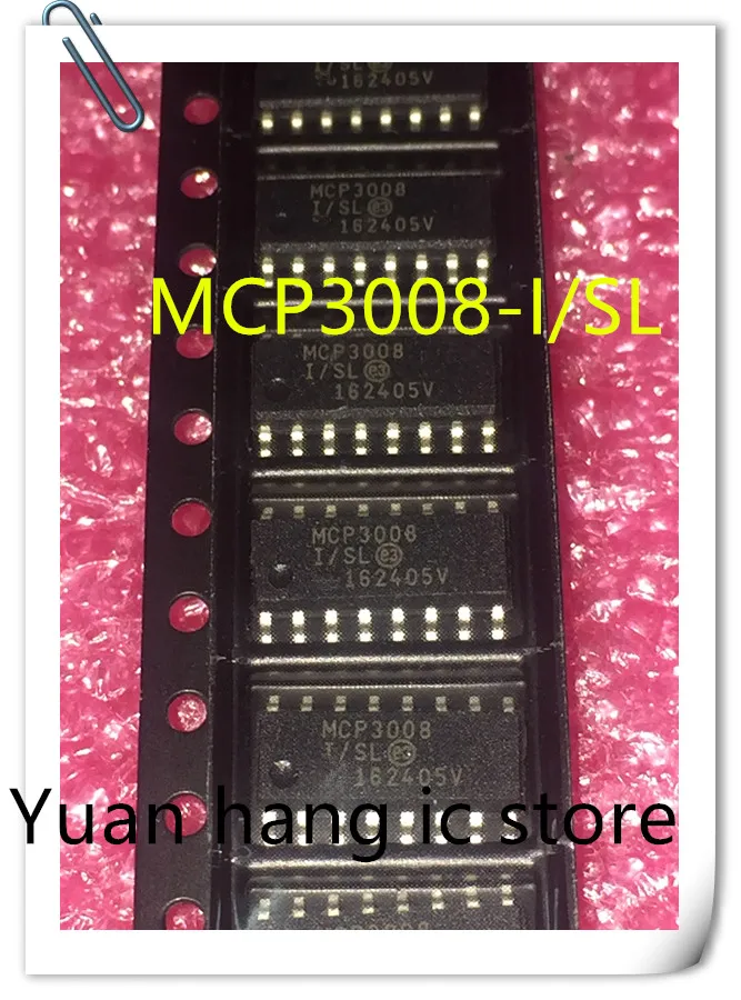 

10 шт. новый подлинный оригинальный MCP3008-I/SL SOP-16 MCP3008