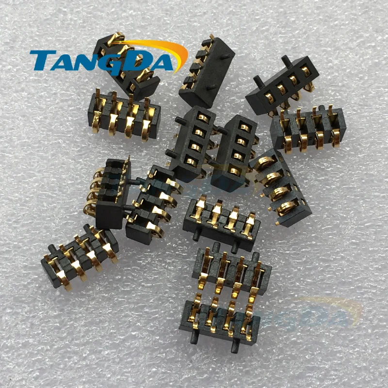 

Tangda 4P Battery Connectors 4pin battery holder Spacing 2.5PH Height 5.5 mm With pillars A.