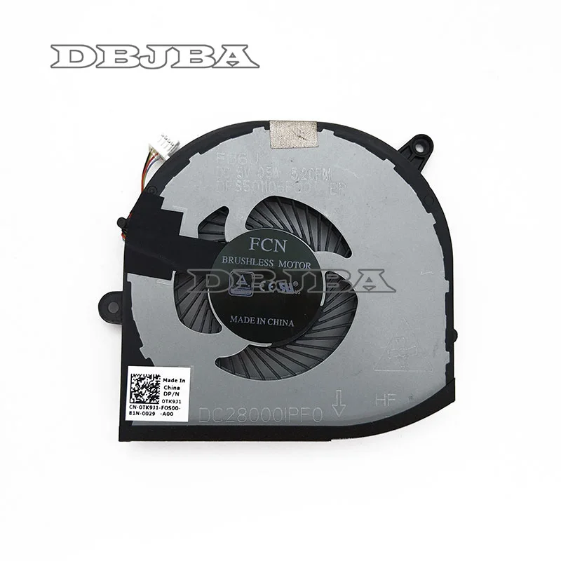 

New Laptop Cooling Fan For DELL XPS 15 9560 Precision 5520 M5520 P56F DC28000I0F0 0TK9J1 TK9J1 right side