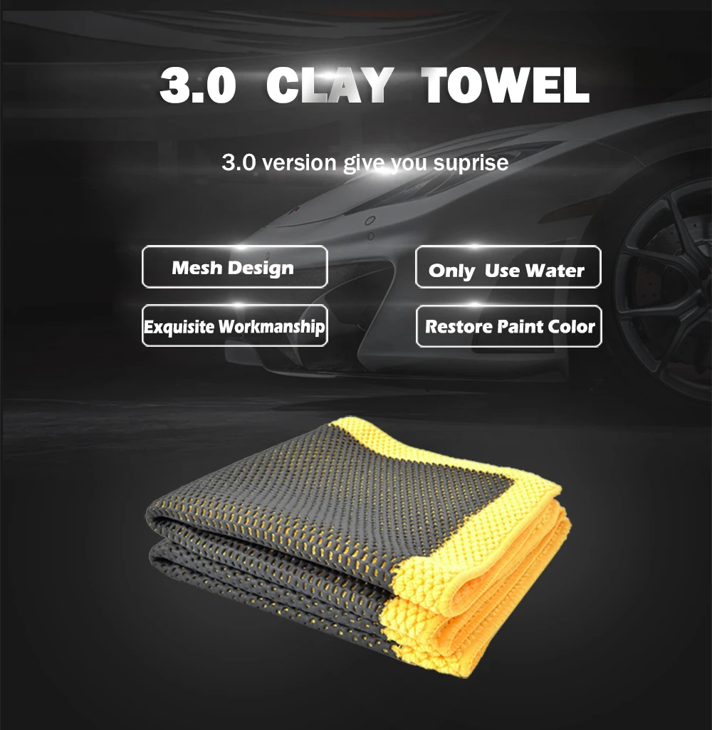 DETAILING Auto Reinigung Handtuch Magie Ton Tuch Für Auto Detaillierung Ton Bar Handtuch Waschen Werkzeug Zubehör – Detail 1