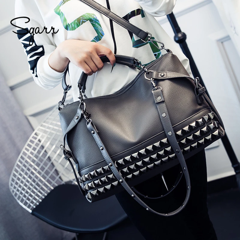 SGARR LUXURY Leather Women Shoulder Bag Brand Designer leather handbags Skin Crossbody bag Famous Big Female Tote Messenger Bags