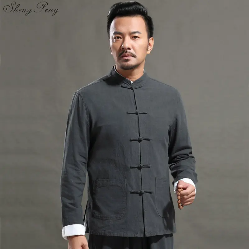 Abbigliamento uomo orientale uniforme kung fu abbigliamento uomo tradizionale cinese giacche cinesi uomo negozio cinese online Q599