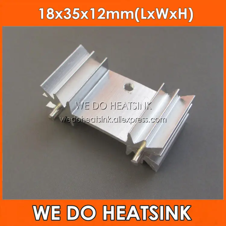 

WE DO HEATSINK 5pcs 18x35x12mm MOS Cooler Extruded Radiator Heatsink With Radial Fins Fans & Cooling