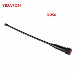 Antenne Radio bidirectionnelle Flexible 669C SMA mâle pour Yaesu BaoFeng TYT, 5 pièces