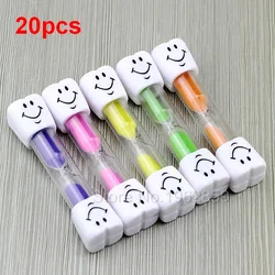 20pcs/10pcs Dental Children Kids Toothbrush Timer 3 Minutes 2 Minutes Smile Sandglass Tooth Brushing Hourglass Gift Sand Clock