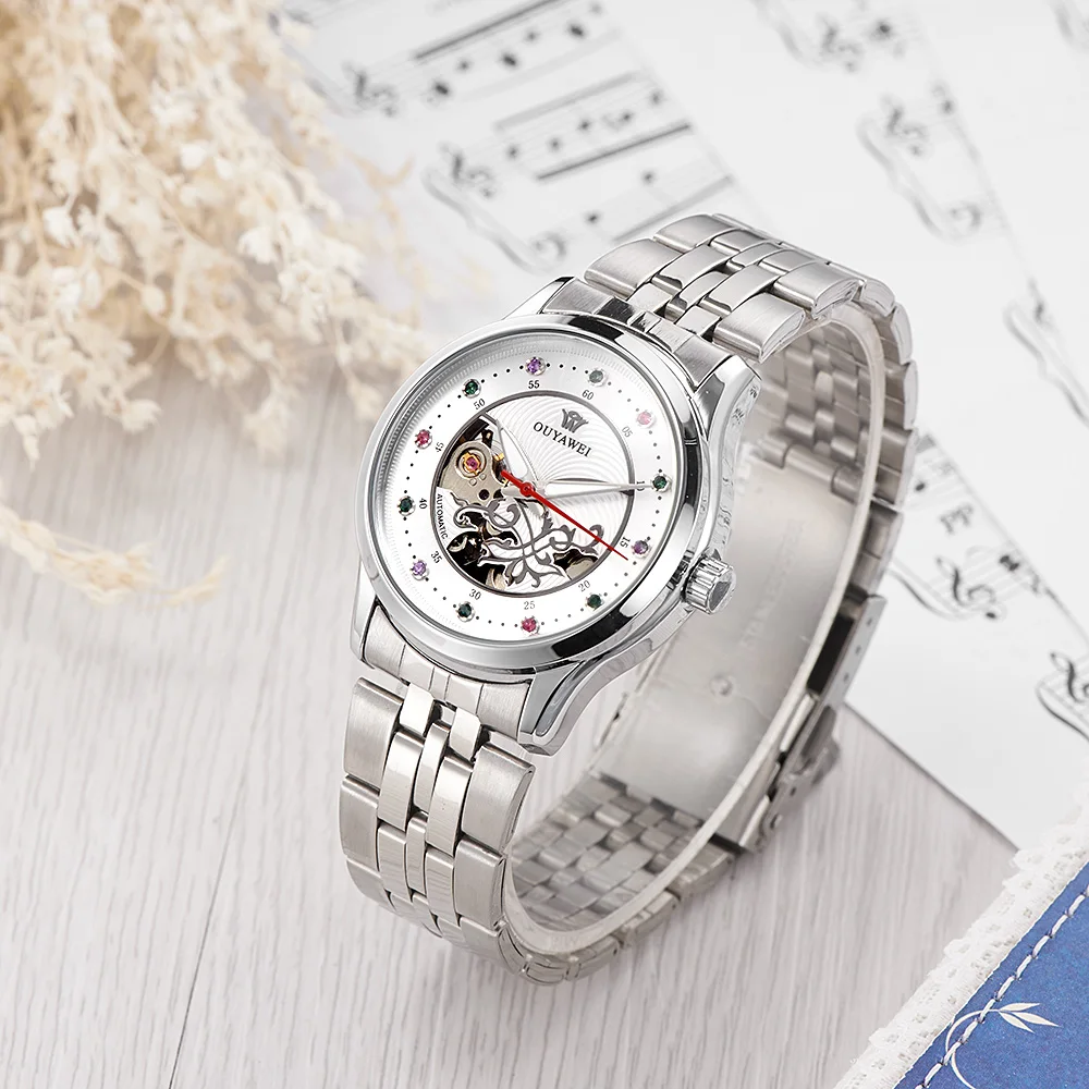 Top Brand OYW Female Automatic Mechanical Watch Full Steel Band Woman Watch Fashion Wristwatch Ladies Watch Relogio Montre Femme