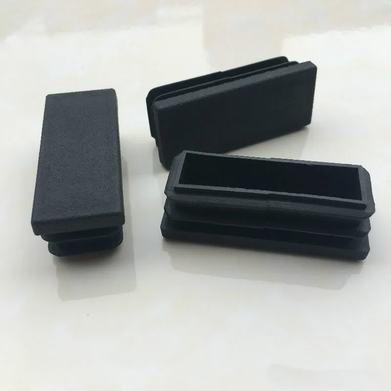 20*(40.50.60.70.80.100)mm,Black Square tube plug, plastic plug,Non-slip, Table chair  stool foot pad, Furniture foot support