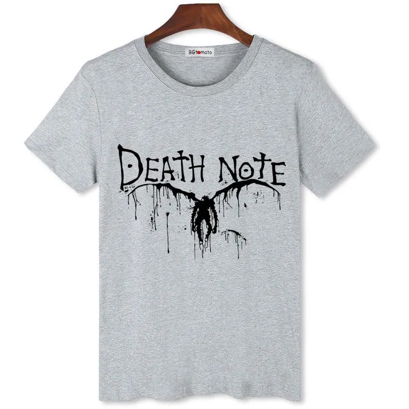 BGtomato Death Note cool T-shirt men hot sale popular hip hop Shirts brand new funny tops cool streetwear for men