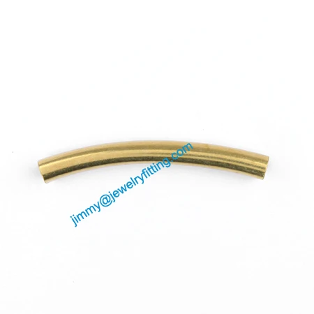 

2013 New Jewelry findings Brass Bent Tubing tube spacer tube beads spacer bar for bracelet 3*26mm