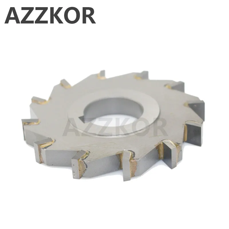 Three Sided Indexable Disc Saw Milling Cutter Alloy Coating Tungsten Steel Tool Cnc Blade Maching Flat AZZKOR Carbide Tools