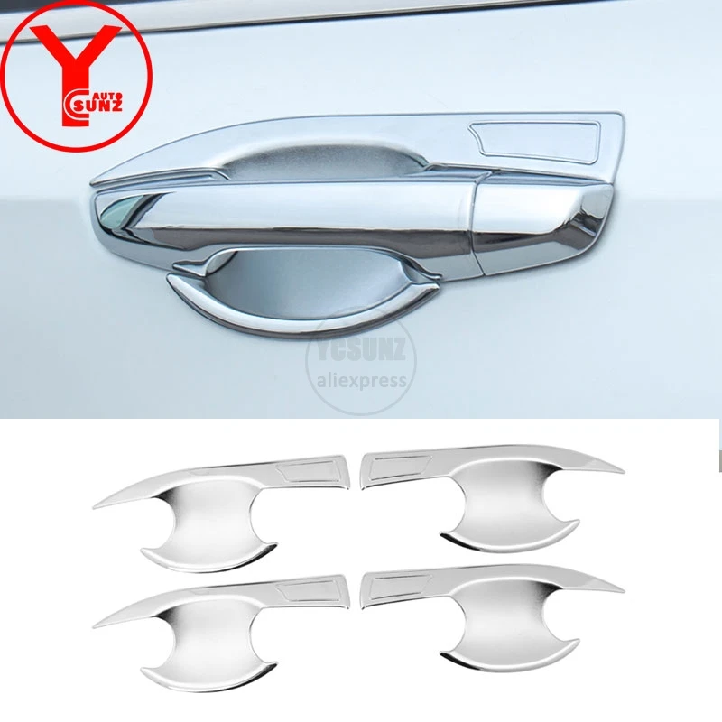 

door handle bowl insert For honda crv cr-v 2017 2018 2019 accessories ABS chrome handle protector for honda crv 2017-2019 YCSUNZ